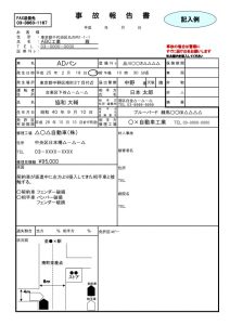 事故報告書